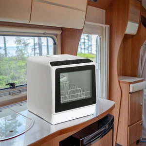 5L Mini Geschirrspüler Spülmaschine Wassertank Tischgeschirrspüler Freistehender - Afbeelding 1 van 13