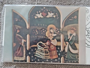 DELANE LANGE XMAS TRIPTYCH KINGS VISIT JESUS MARY PAINTING PATTERN 69 133 - Picture 1 of 8
