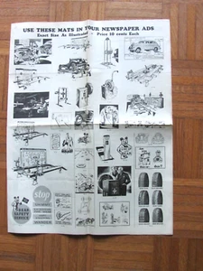 1940's Bear Mfg Co Rock Island Il Car Wheel Dealer Advertising Print Samples - Picture 1 of 7