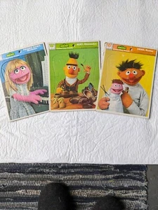 Vintage Antique Sesame Street Puzzle Bundle*1979 Muppets Inc.*3 Puzzles*GUC - Picture 1 of 15