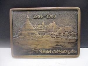Hotel Del Coronado California 1983 #'d Messing Gürtelschnalle / San Diego - Bild 1 von 3