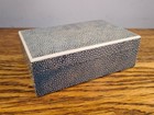 FABULOUS TOP QUALITY ART DECO SHAGREEN TRINKET BOX c.1930 BY ASPREY & Co LONDON