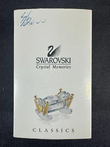 Swarovski Glas Kristall Memories Classics Baby Wiege Krippe Wippe Echtheitszertifikat Box 24351 - Bild 1 von 14