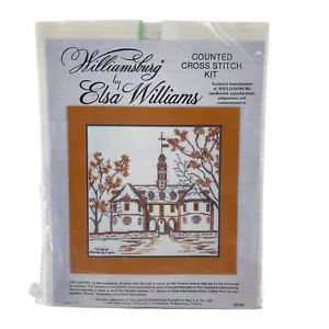 Colonial Williamsburg Linen Counted Cross Stitch Kit 29104 Elsa Williams Capitol - Picture 1 of 5