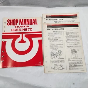 Honda Shop Service Repair Manual Book HS55 HS70 55 70 HS Snowblower - Picture 1 of 5
