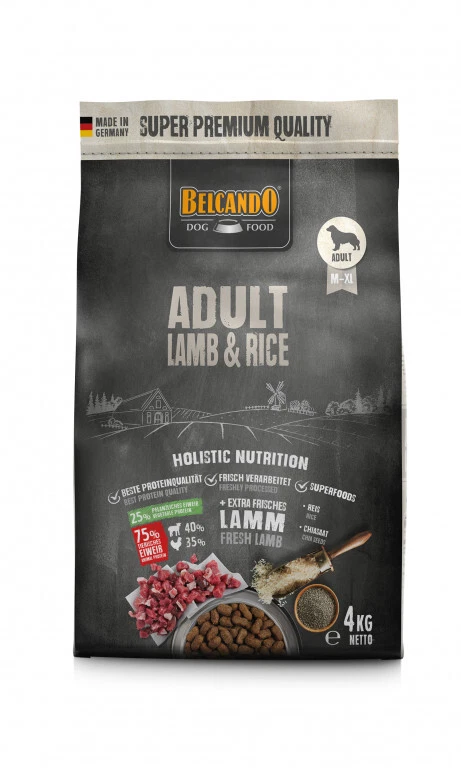 4 kg Belcando Adult Lamb & Rice I Trockenfutter Hund I Lamm und Reis I sensibel - Bild 1 von 1