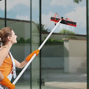 Kit de cepillo de limpieza para panel solar equipo de limpieza de ventanas herramienta de limpieza de ventanas - Imagen 1 de 24