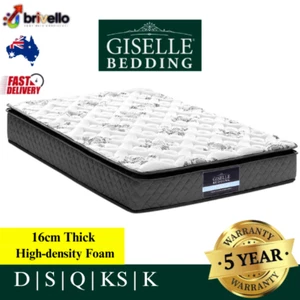 Giselle Mattress QUEEN DOUBLE KING SINGLE Bed Medium Firm Spring Foam 24cm - Picture 1 of 8