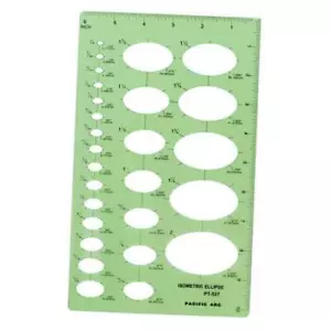Isometric Ellipse Guide Template, 27 Total Ellipse Large Isometric Ellipses - Picture 1 of 7