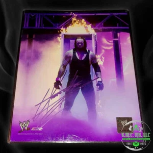 *WWE THE BESTATTER SIGNED HANDSIGNIERT PURPLE FLAMES 8X10 V2 PHOTOFILE* #TAKER77 - Bild 1 von 1