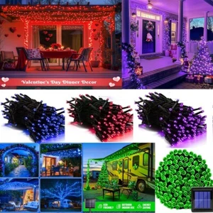Halloween Solar String Lights Outdoor Waterproof Garden Christmas Lights Decor - Picture 1 of 48