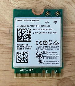 Intel Wireless-AC 8260 Dual Band WLAN WiFi 802.11 ac/a/b/g/n + BT 4.0 M.2 CNP0J - Picture 1 of 2