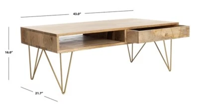 Safavieh MARIGOLD COFFEE TABLE, Reduced Price 2172723765 COF9000A — 第 1/4 张图片