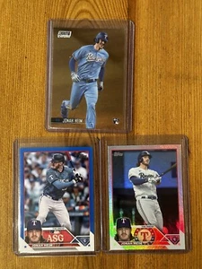 (3) Lote de novato cromado Jonah Heim Texas Rangers - Imagen 1 de 1