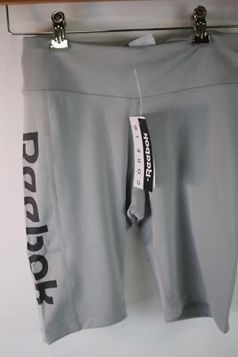 Reebok core 10 logo bike short in Gray. Medium. MSRP $35 - Image 1 of 3