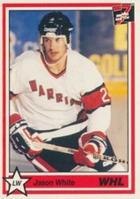 1990-91 7th Inning Sketch WHL #157 JASON WHITE - Moose Jaw Warriors