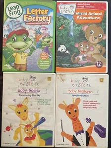 Kids Educational 4 Disc DVD Set. Leap Frog, Baby Einstein  - Picture 1 of 1