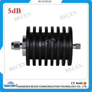 25W SMA male to female Attenuator 5dB DC-3.0GHZ 50ohm RF coaxial Power  - Picture 1 of 7