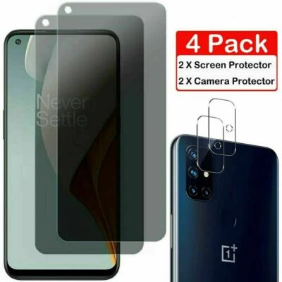 For OnePlus Nord N200 Privacy Anti-Spy Tempered Screen & Camera Lens Protector - Image 1 of 4