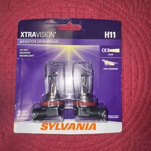2 Pack Sylvania H11 Xtravision Halogen Headlight Bulb - New In Box - Picture 1 of 2