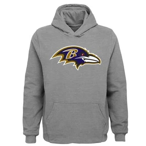 Outerstuff NFL Youth Boys Baltimore Ravens Primary Logo Fleece Hoodie - Picture 1 of 2
