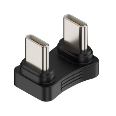 USB-C Type C Male to Male Coupler Extender Power Data Adapter Opposite U Shape - Image 1 of 4