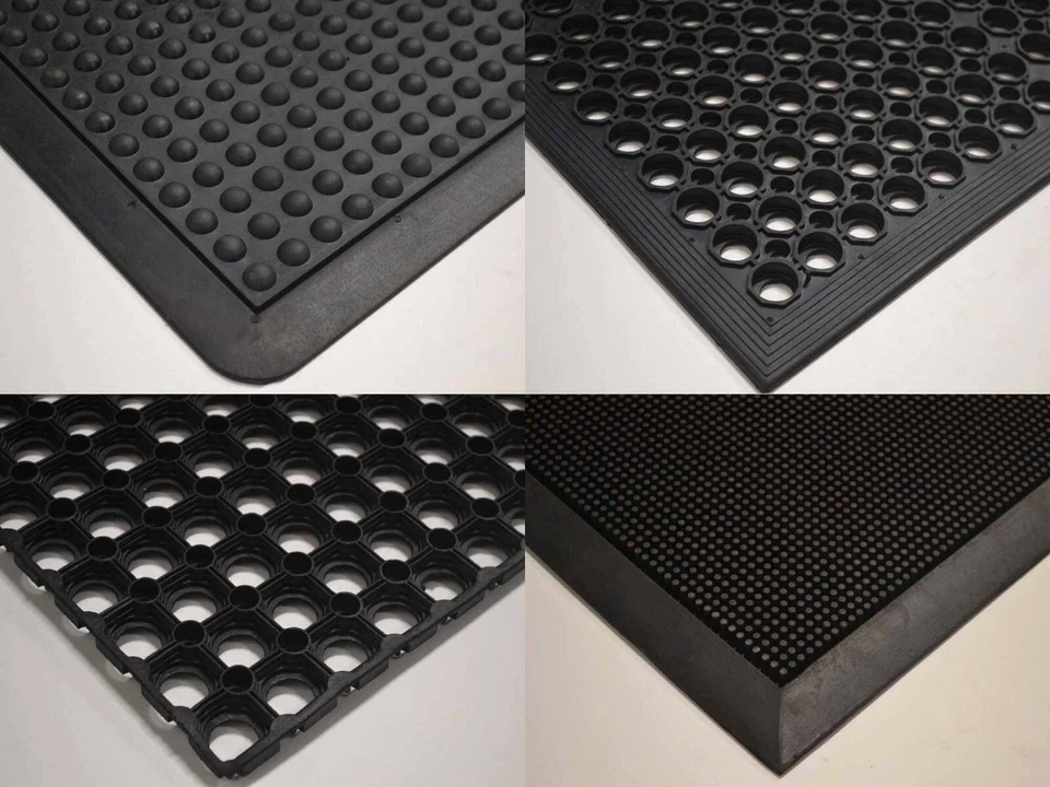 Heavy Duty Rubber Mats Grass Work Anti Fatigue Thick Industrial Gate Entrance UK