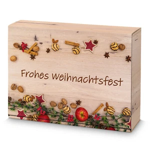 5 Stück Geschenkkarton für 3 Flaschen Frohes Weihnachtsfest Präsentkarton II - Bild 1 von 1