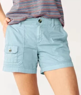 Womens Sonoma For Life 5" Ultra Comfort Waistband Pelican Blue Size 12 NWT - Image 1 of 4