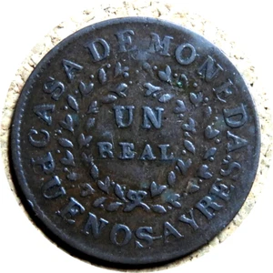 Elfe Argentinien Buenos Aires 1 Real 1840 - Bild 1 von 2