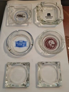 Posten Vintage Klarglas Aschenbecher MGM Las Vegas Casino Arizona Texas Rodeway MCM - Bild 1 von 4