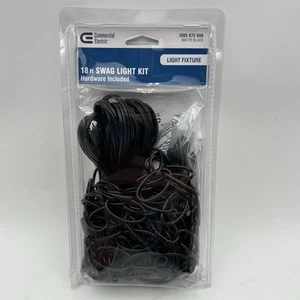 Commercial Electric Swag Light Kit Matte Black 18' 1005975906 - Picture 1 of 4