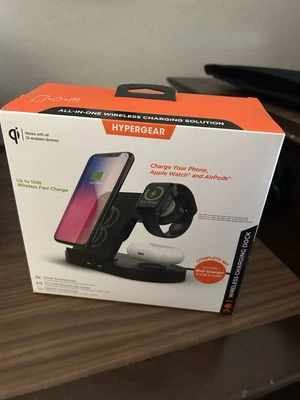 HyperGear 3-in-1 Wireless Charging Dock for Apple Devices - Image 1 of 4