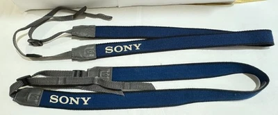 2 Vintage Genuine OEM Sony 1" Wide Camera Shoulder/Neck Strap Handycam - Blue - Image 1 of 2