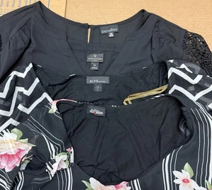 Lotto 9 camicette donna 2XL taglie forti marche miste abiti casual top rivenditori - Foto 1 di 12