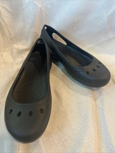 Crocs Kadee Mary Jane Women's Size 9 Black Flat Slip-on Minimalist - Foto 1 di 6