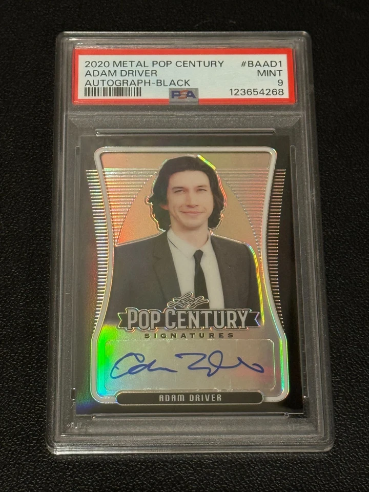 2020 Leaf Pop Century Autograph Auto Adam Driver Black 3/4 PSA 9 - Image 1 of 1