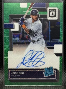 2022 Donruss Optic #RRS-JS Jose Siri Rated Rookie Auto Green Mojo Prizm #/88 - Picture 1 of 2