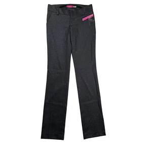 Alice + Olivia Bootcut Shimmer Pants Womens Sz 2 Black Bling Glitz Holiday NWT - Picture 1 of 9