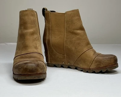 SOREL Wedge Chelsea Leather Boots Women’s 7.5 Brown - Image 1 of 4