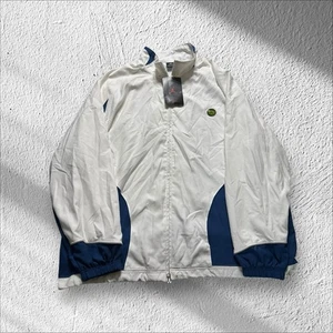 Vintage Jordan Track Jacket Mens 3XL White Blue Windbreaker Mesh Lined NWT Y2K - Picture 1 of 6