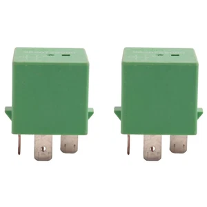 2X 12V 35A 5 Stifte KüHlung KüHler Lüfter Relais Grün 6547TX für 206 207 31369 - Picture 1 of 7
