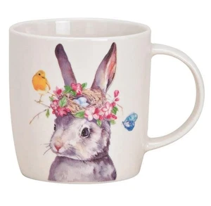 Porzellan Kaffeebecher mit Hasenmotiv-Ostertasse - Bild 1 von 1