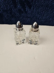 Japanese Cut Crystal Salt & Pepper Shakers (Vintage) - Picture 1 of 5
