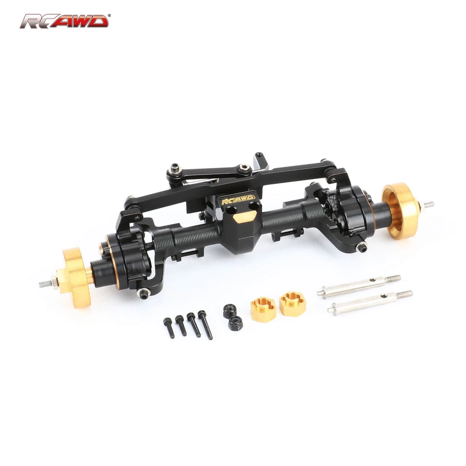 Eixo de portal dianteiro de latão com servo assento 6mm eixo estendido para atualização axial SCX24 - Imagem 1 de 4