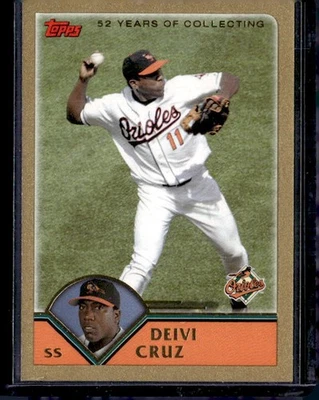 2003 Topps Traded & Rookies #T68 Deivi Cruz Gold #/2003 - Image 1 of 2