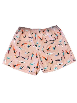 A Love Supreme Freestyle Surf Shorts Swim Trunks Board Shorts L Pink Novelty - Image 1 of 4