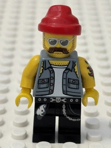 Series 10 Lego Collectible Minifigure COL160 Motorcycle Mechanic ~ Retired ~ - Picture 1 of 4