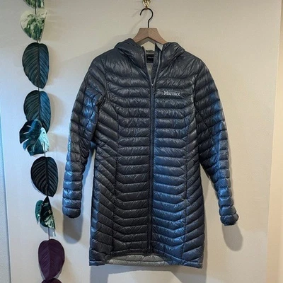 Parka acolchada gris Marmot - Talla mediana - Gris - Con capucha cremallera completa - Relleno acolchado Foto 1 de 4