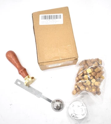 Kit de sello de cera con letras Yoption alfabeto inicial vintage R con corona y 120 cuentas Foto 1 de 4